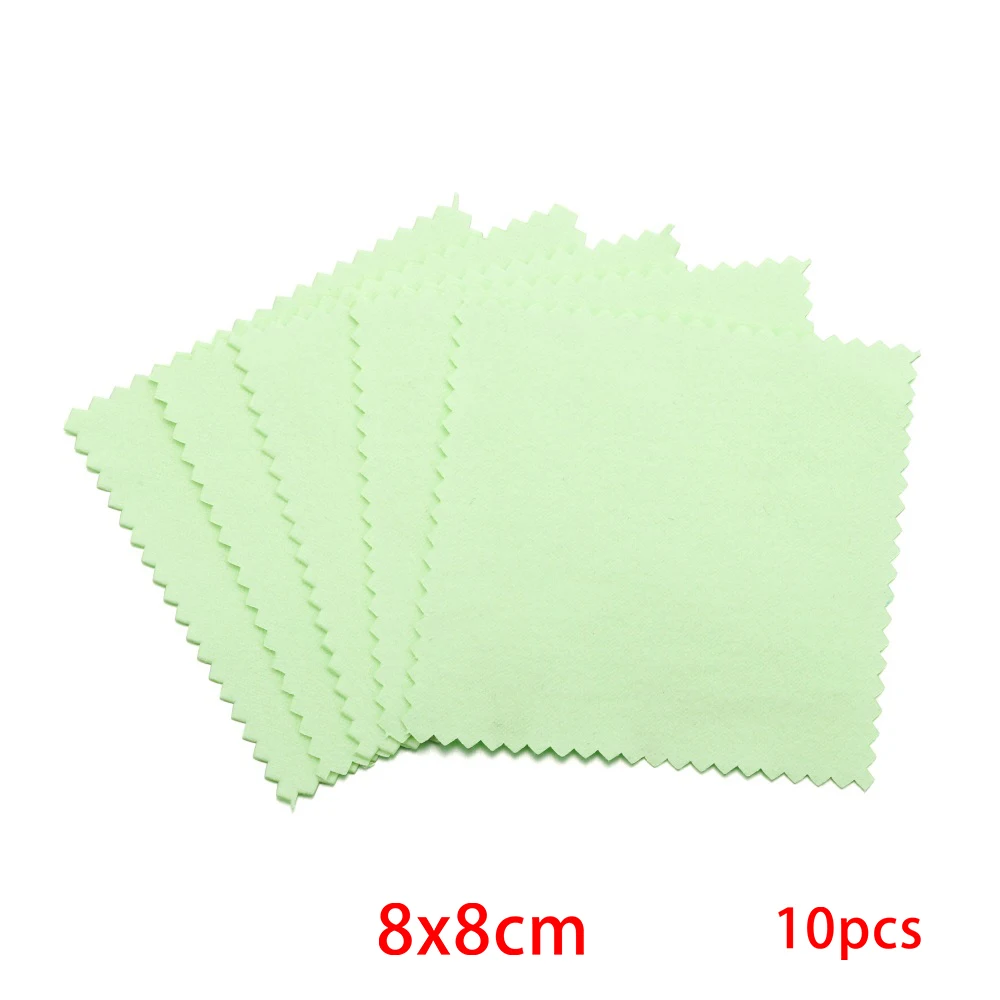 Deluxe Jewelry Cleaning Cloths - 10 Pack Silver & Gold Polishing Wipes