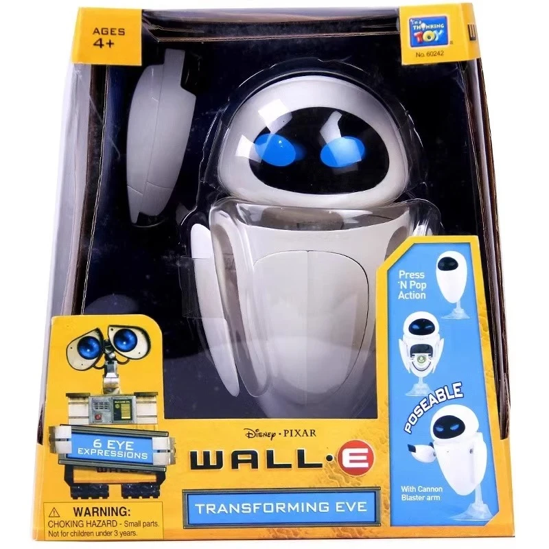 Disney Anime Toys WALL E Transforming EVE Robot Action Figure Model Toy Kid Christmas Gift for Children Collectibles Toys