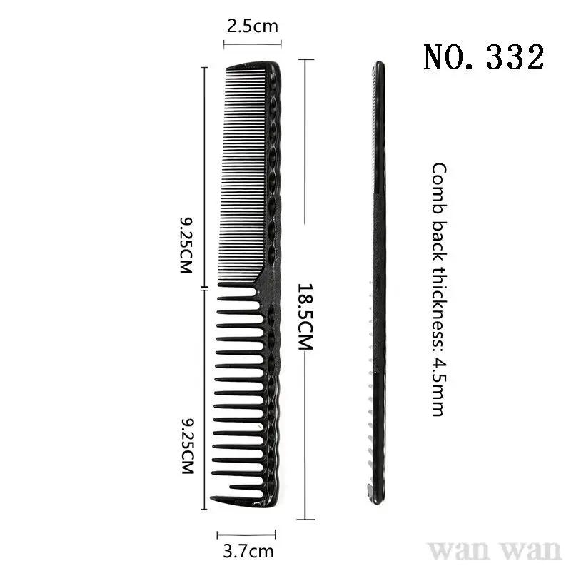 Barber Hairdressing Combs 332 333 338 339 HairCut Comb Hairstylist Professional Long Hair Sparse Hair Salon Styling Tools Y0412