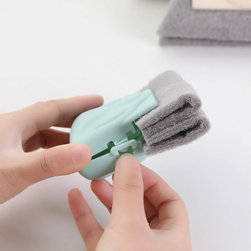 Washable Window Cleaner Microfiber Dust Cleaner Brush window cleaning brush window cleaner for Venetian Air Conditioner Car Window Groove Dust Cleaning 1Pc