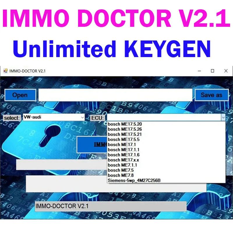 

2024 IMMO DOCTOR V2.1 с неограниченным генератором ключей, многофункциональное программное обеспечение Immo, Чип ECU для тюнинга sim2k MT38 ME 17.9.2 MED17.9.8