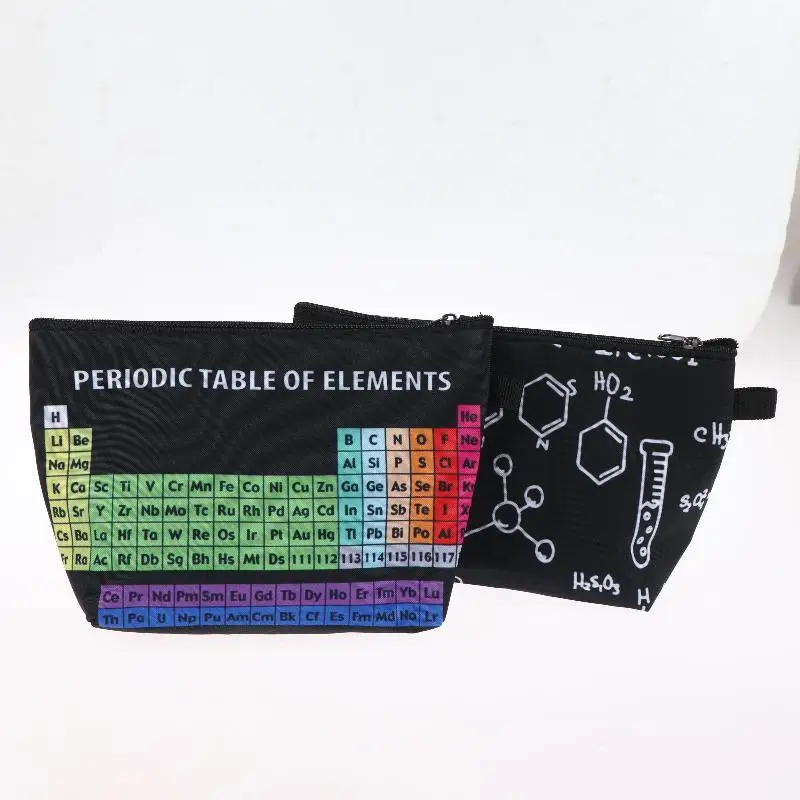 Periodic Table Of Elements Print Home Storage Bag Women Beauty Makeup Bags Girls Cosmetic Case Lipstick Small Pouch Gift