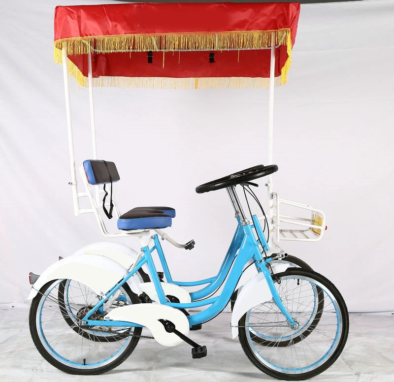 

24" inch Steel tandem bike double seat bicycle for sightseeing riding