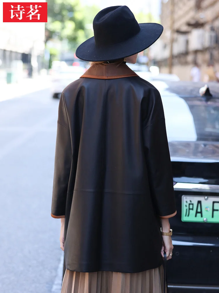 Рисунок 2 - Новинка, Женское пальто Haining из натуральной кожи