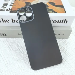 Premium Replacement Back Glass Cover for Apple iPhone - Rear Housing Battery Door Panel (13Pro Max black)