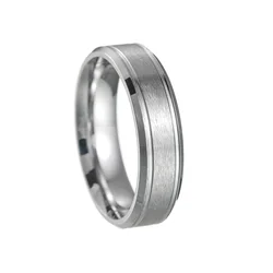 Elegant Gold - Tone 8mm Fashion Ring - Exclusive Wedding Jewelry Gift - 8 (6mm Silver)