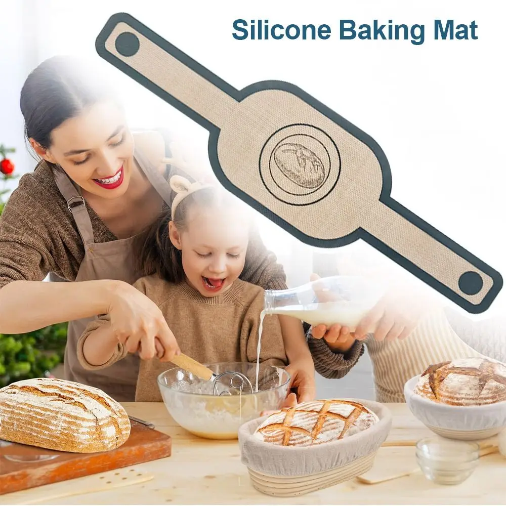 Silicone Baking Mat Bread Sling Sourdough Baking Mats for Dough Pastry Cookie Kitchen Tool