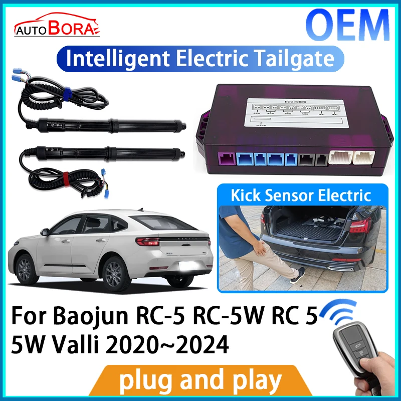 

AutoBora Intelligent Electric Tailgate Automatic Lifting Kit Remote Control Opener for Baojun RC-5 RC-5W RC 5 5W Valli 2020~2024