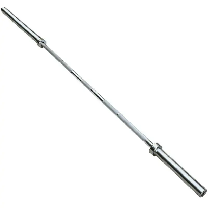 

7 Ft. Chrome Barbell Weight Lifting Bar, Silver