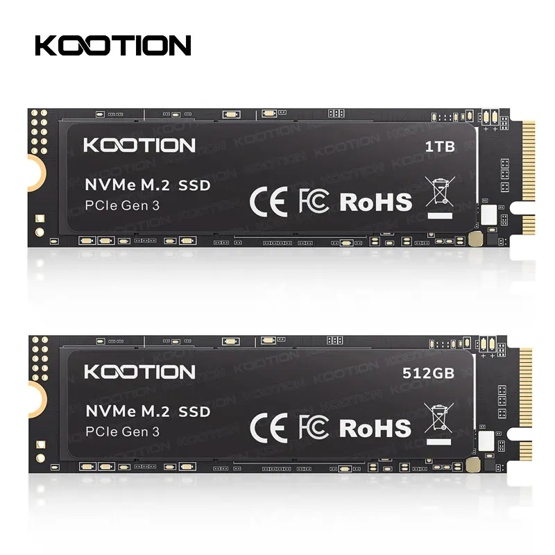 KOOTION NEW PCIe M.2 SSD NVME M2 256GB 512GB 1TB High Speed Solid State