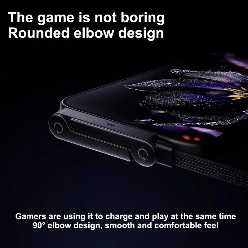 【C】2-IN-1 Type-C Cable Foldable Mobile Phone Holder 240W Fast Charging Data Cable Multifunction Game Phone Bracket Dual PD Cable 3