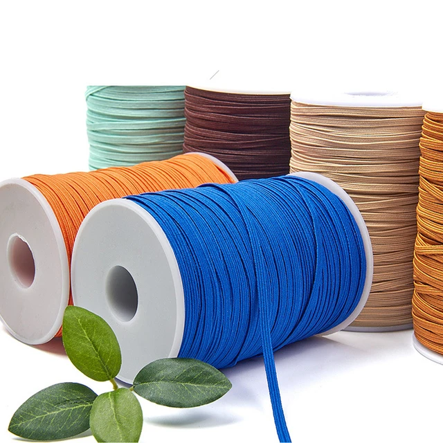 3mm 6mm elastico colorato cucito nastro elastico elastico Spandex fascia  Trim tessuto per cucire accessori per