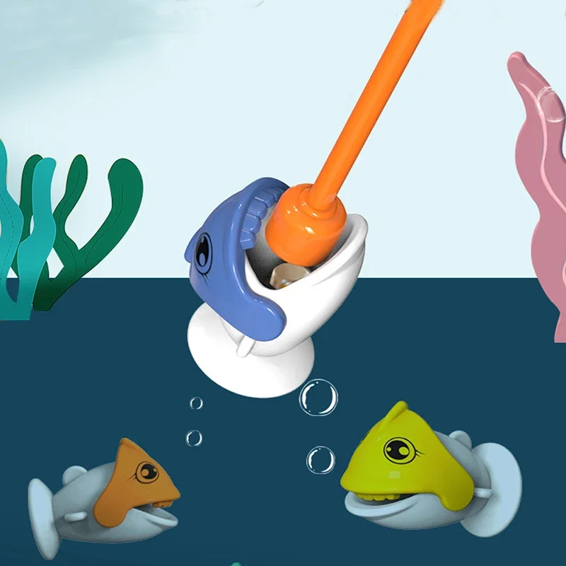 Montessori Magnetic Fishing Toys Set Parent-Child Interaction Educational Magnetic Fishing Game Children Gifts 2 Fishing Rods 5