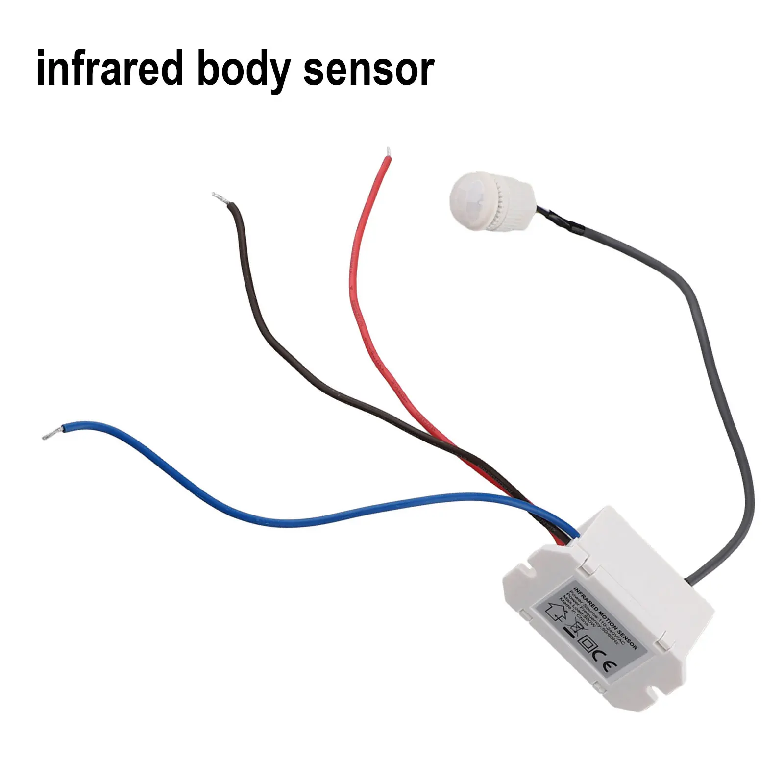 Light Switch PIR Sensor Detector Mini Recessed Occupancy Rest Dips 6m 800W Adjustable 220-240V/AC&deg; 50/60Hz