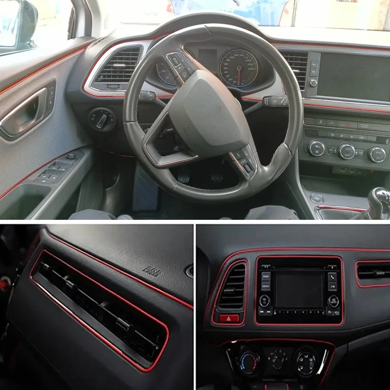 5M Interni Auto Stampaggio Trim Strisce FAI DA TE Flessibili Antigraffio Linee 5m Decorazione Striscia Cruscotto Auto-styling Accessori - Image 2