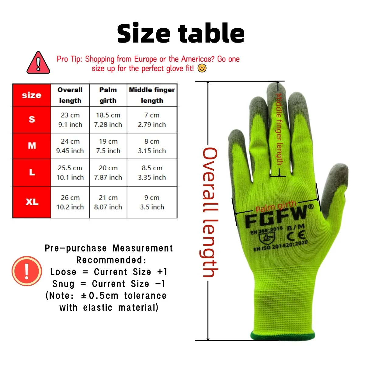 Lot de 10 paires Gants de Manutention Résistants - Multi-tailles