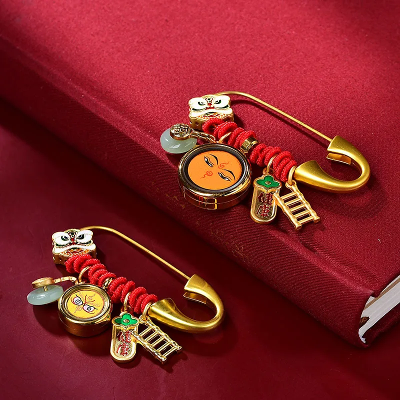 티베트 Thangka 브로치 가디건 스카프 버클, 사자 브로치, 안전 버클, 브로치 가방, 정장 코트, 코사지 쥬얼리, 직송