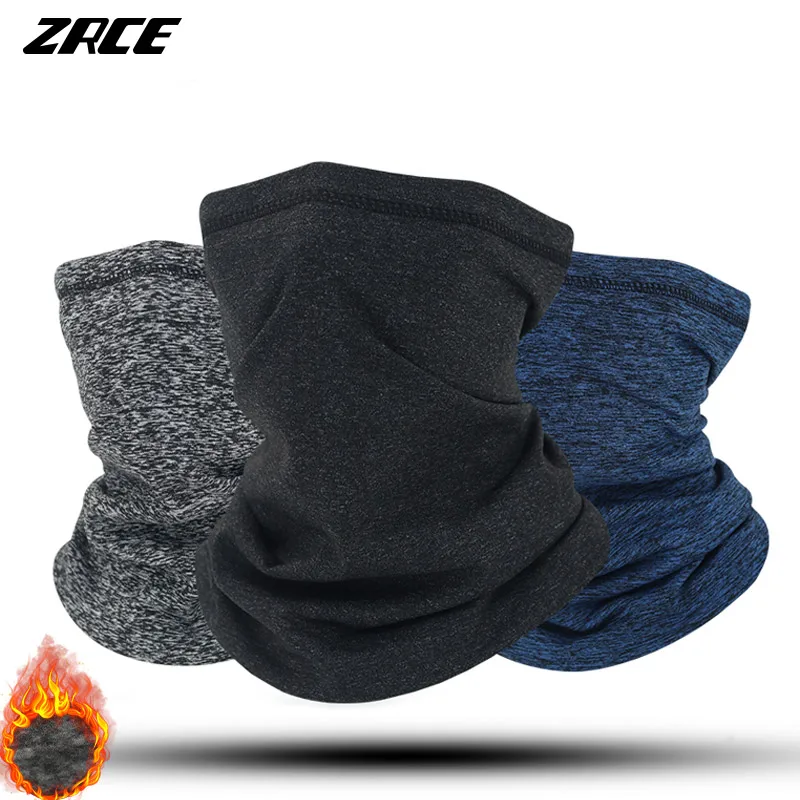Geminimall Unisex Multifunctional Elastic Tube Scarf Face Cover Snood Polar Fleece Neck Warmer Scarf Neck Gaiter For Outdoors Work Sport Ski Wear Mask Beanies Beige