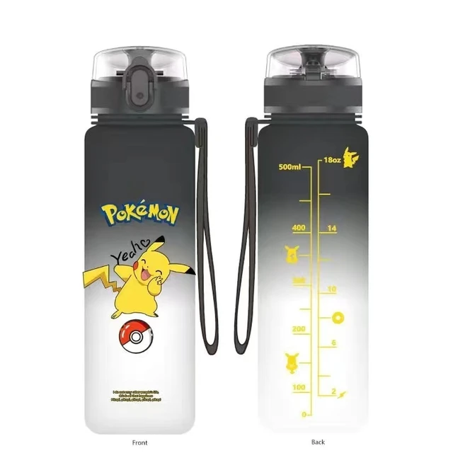 560ML Pokemon Anime Water Bottle Pikachu kawaii kids Portable