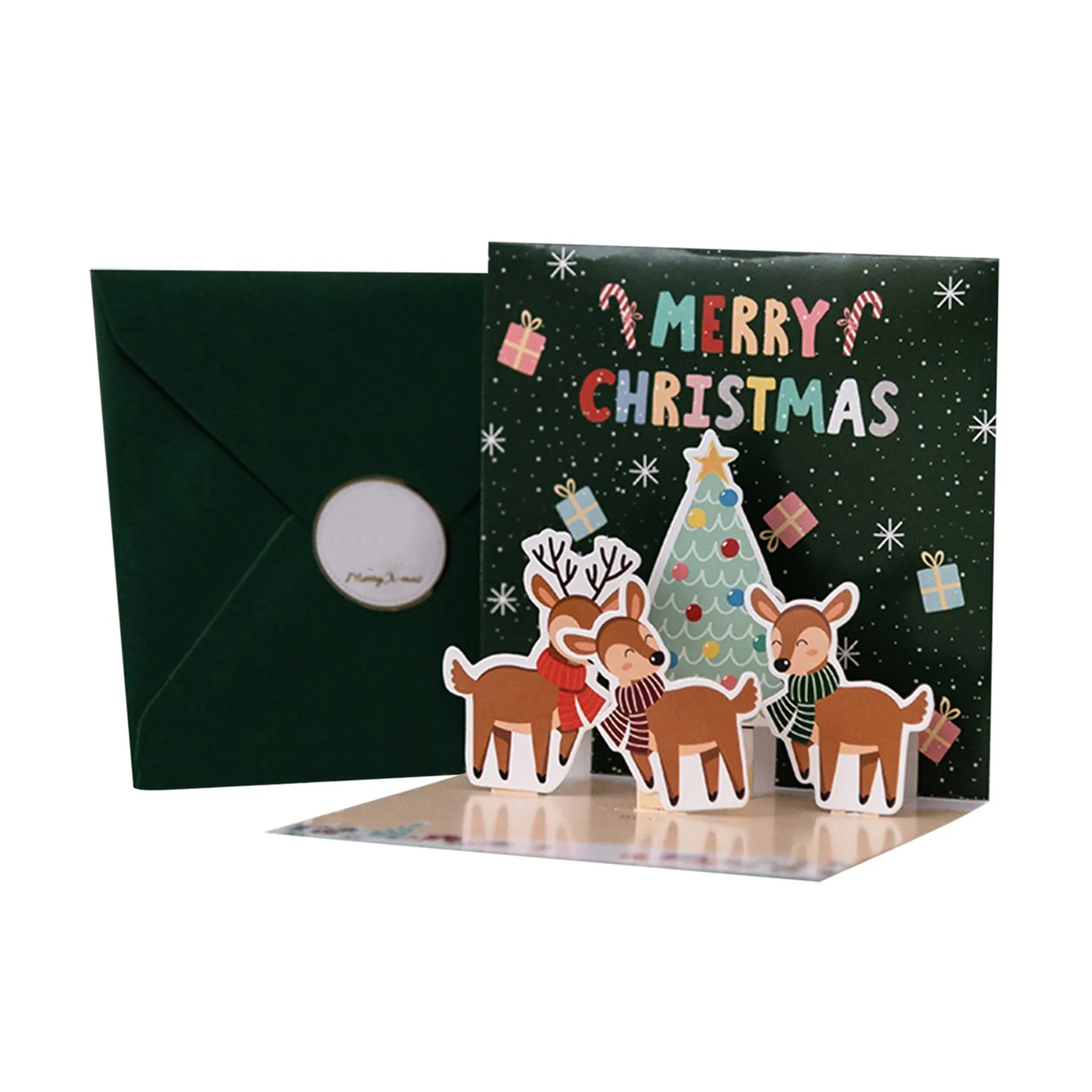 Gift Congrats Card Card Holiday Christmas Creative 3D Card Stereo
