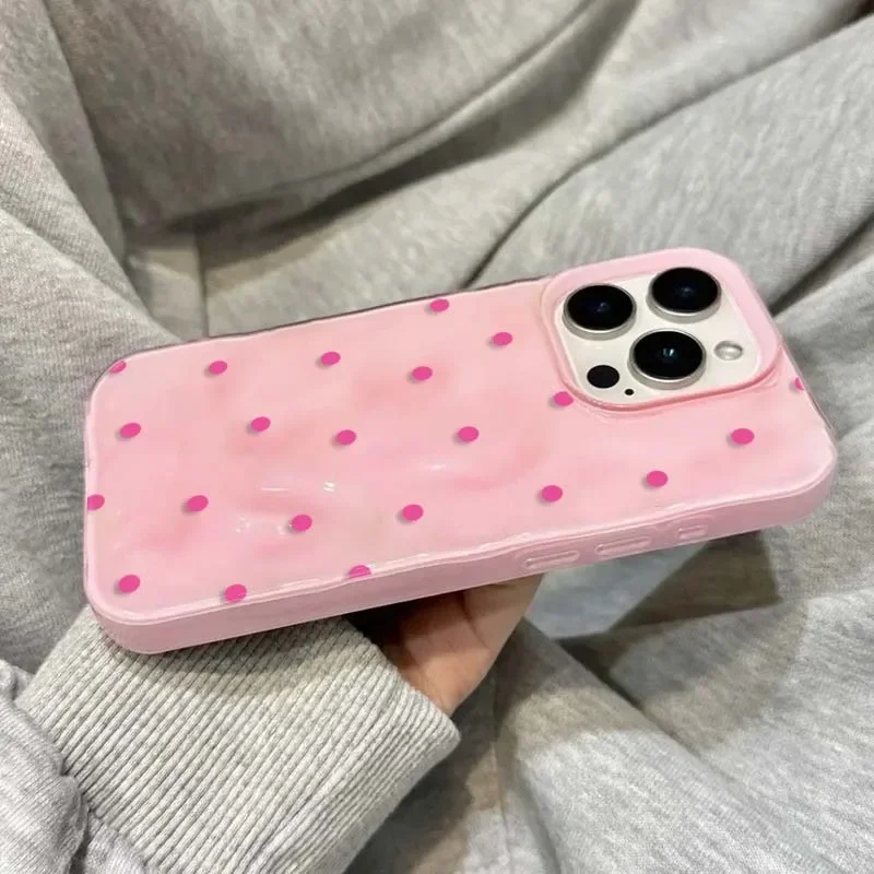 รูปสินค้า เคสลายจุด ป้องกันกระแทก iPhone 17/16/15/14/13/12 Pro Max Plus 17Air