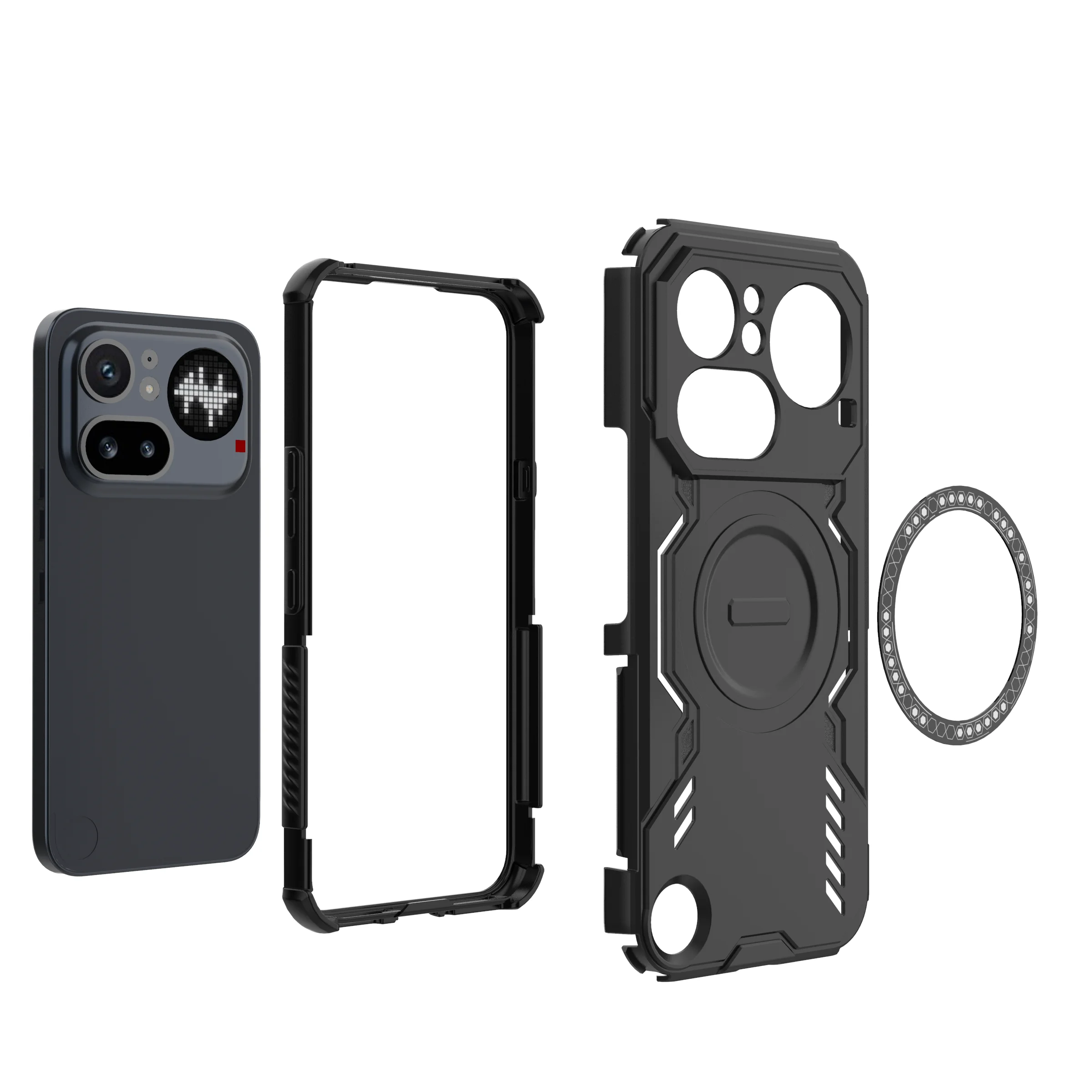 Enhanced Heat Dissipation Magnetic Shockproof Protective Case - Matte Finish
