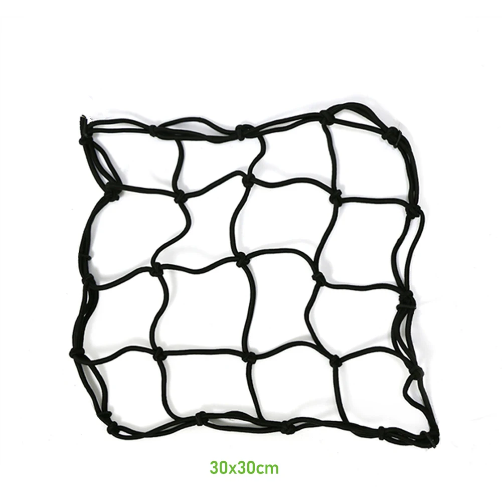 Motorcycle Bungee Net 6 Hooks Hold down Fuel Tank Luggage Mesh