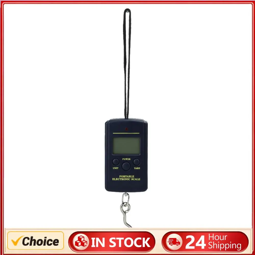 Balance digitale LCD mini 40Kg x 10g pour bagages, nourriture et pêche avec écran rétroéclairé portable