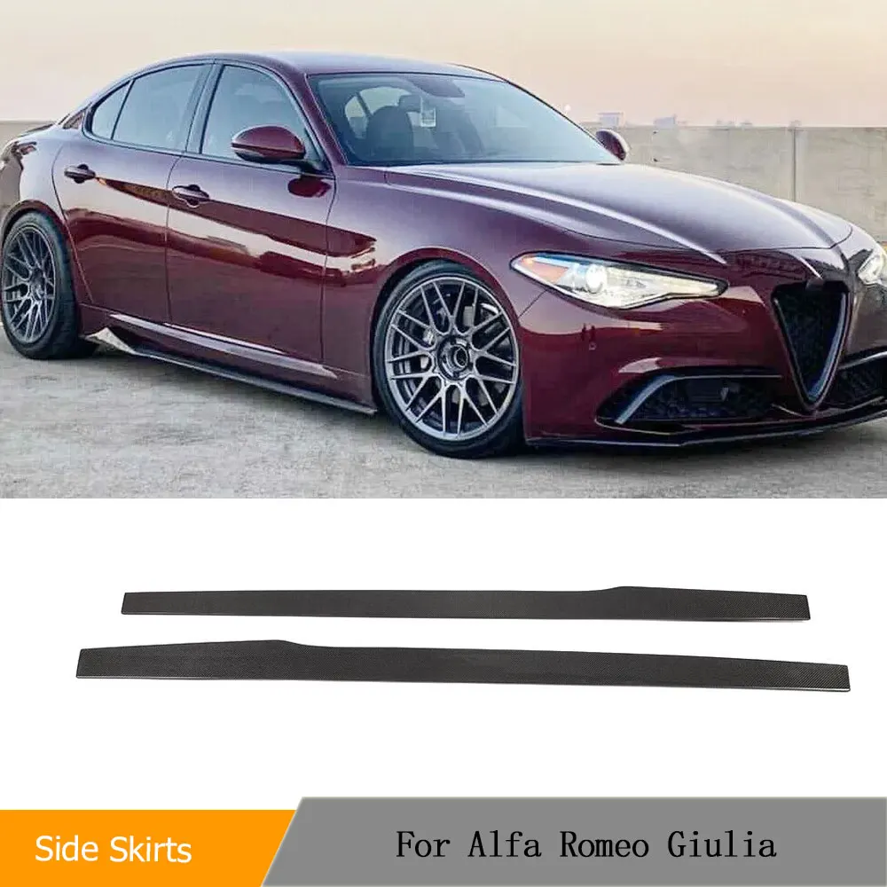 

Боковые удлинители из углеродного волокна для Alfa Romeo Giulia Base Sport Sedan 4-Door 2017-2020 подходит для кузова автомобиля