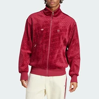 Veste de football zippée en velours pour homme Adidas Authentic Trefoil JV9271 1