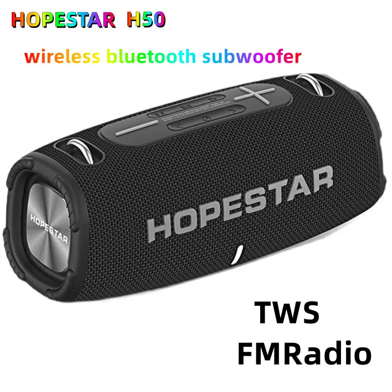 

HOPESTAR H50 wireless Bluetooth speaker portable outdoor waterproof subwoofer high quality speaker HIFI surround sound system TW