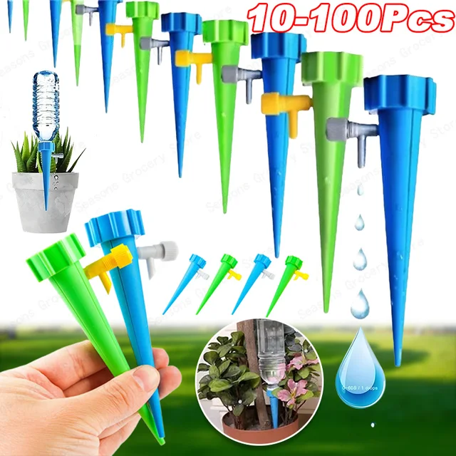 Automatic Watering Drip Irrigation System Automatic Plant Waterer Adjustable Flow Rate Lazy Gardener For Indoor and Outdoor Use 2