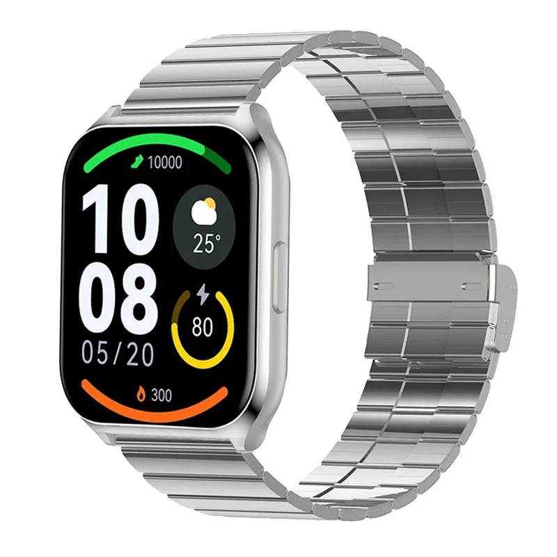 

Stainless Steel Watch Band for Haylou Watch 2 Pro Metal Strap for Haylou Solar Plus RT3 Wristband for Haylou Watch R8 Bracelets