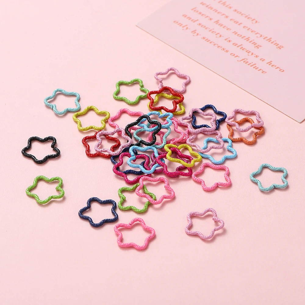 50 teile/los Bunte Offene Ringe Stern Form Jump Ringe Für Schmuck Machen Schlüsselbund Telefon Kette Diy Handwerk Erkenntnisse Liefert – Detail 5