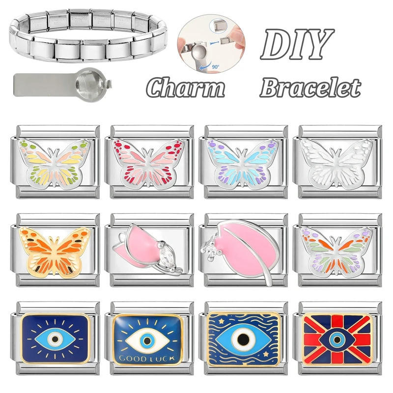 Y2K Design Fit Bracelet Stainless Steel
