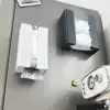 Wall Mounted No punching magnet storage container Garbage Bag Dispenser Self Adhesive Kitchen Bathroom Paper Tissue Holder 3
