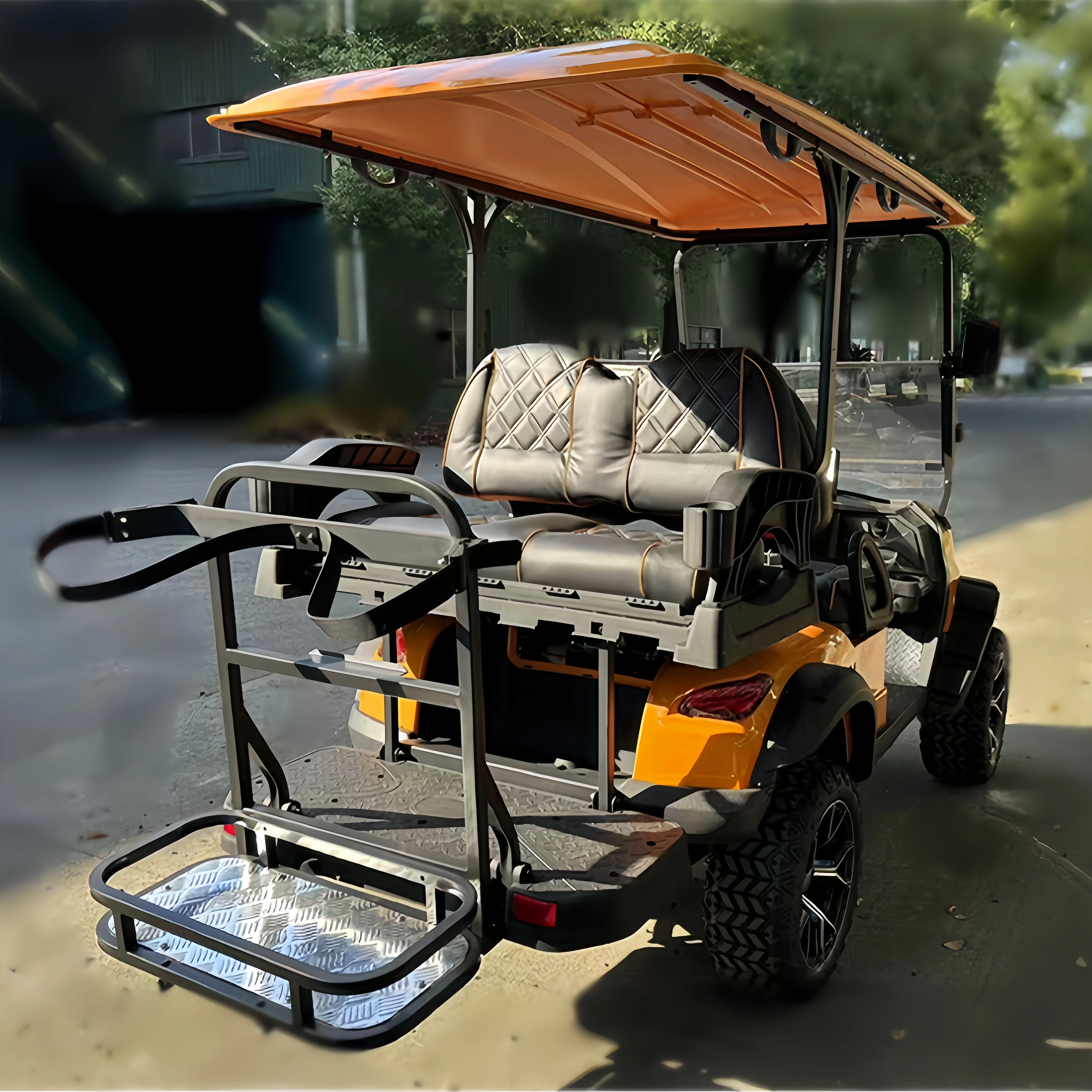 OEM 컬러 신제품 2+2인승 전기 골프 카트 고급 오프로드 전기 골프 드라이버 카트 전기 관광차 제조업체