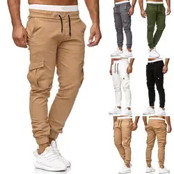 1 PC New European Size Men's Leather Tie Belt Casual Pants Asian Men's Solid Color Work Pants Men