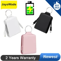 JayoWade Portable Charger Chain Mobile Mini Powerbank With Cable Batterie Externe 2000mah Phone Small Chain Keychain Power Bank 1