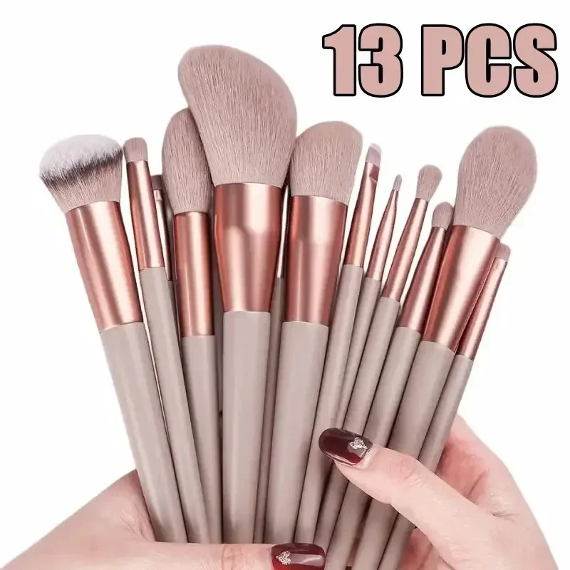 Makeup Brush Set 13Pcs Soft Fluffy for Cosmetics Foundation Blush Powder Eyeshadow Kabuki Blending Beauty Tool