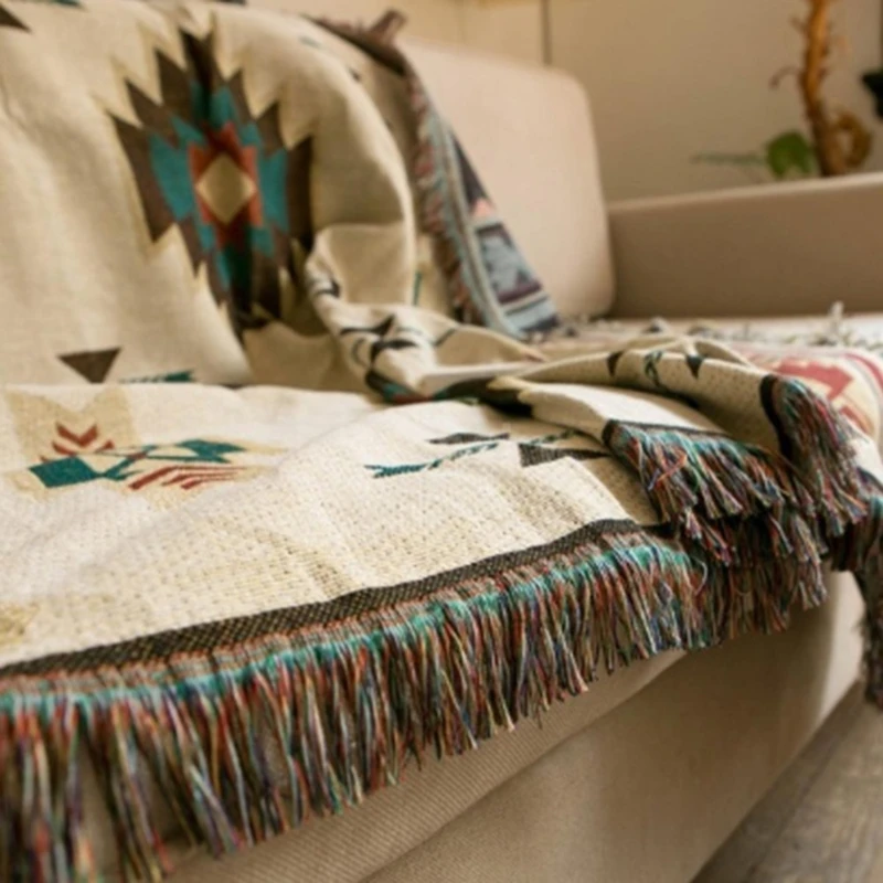 Indian Patterned Tribal Blanket