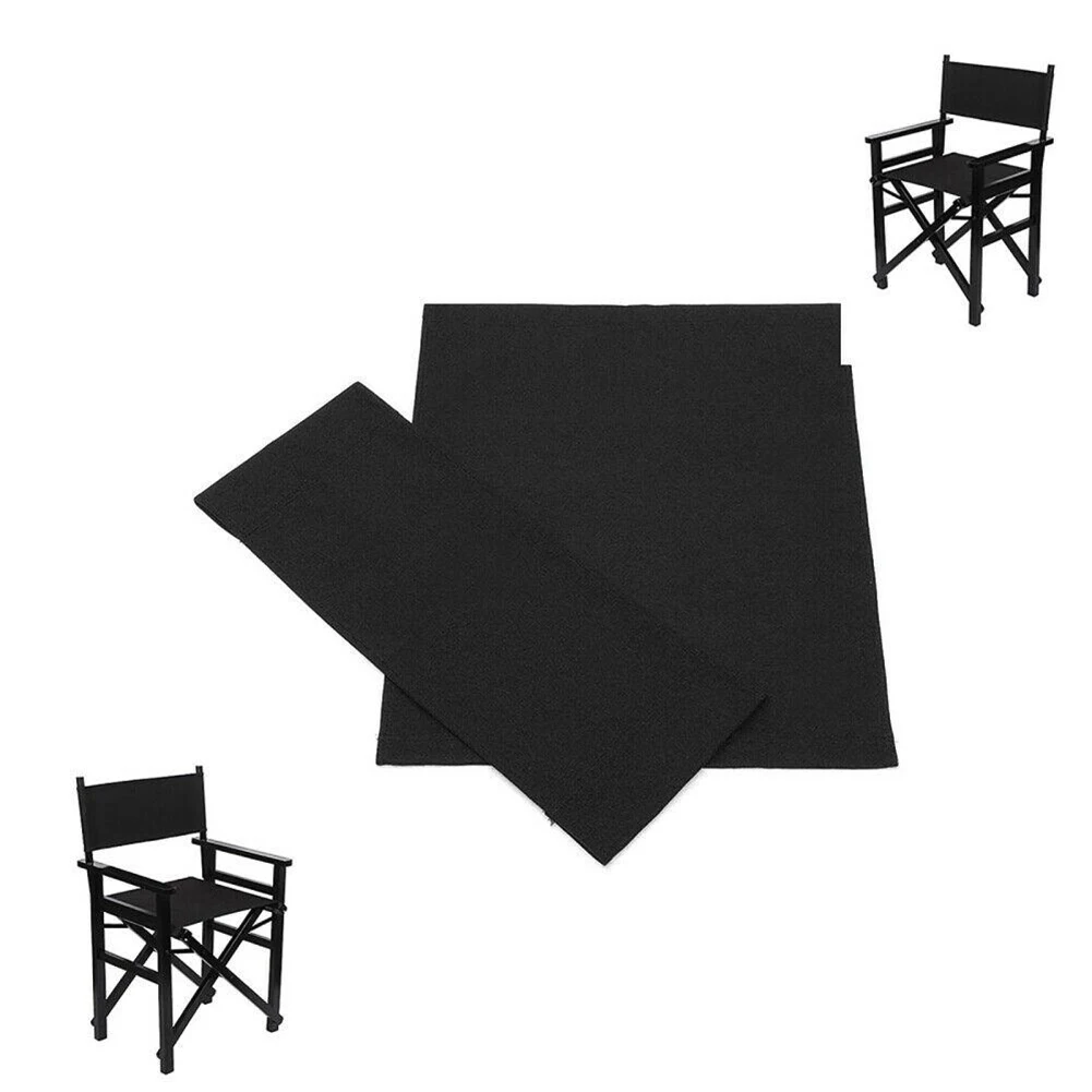 2Pcs Washable Chair Seat Covers Kit Polyester Cloth Director Chair Seat Replacement Canvas Cover Furniture Tool chair seat covers