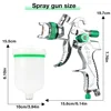 Professional HVLP Spray Gun 1.4/1.7/2.0/2.5mm Steel Nozzle Gravity Spray Gun DIY Spray Paint Kit Home Car Paint Spray Gun Tools 4