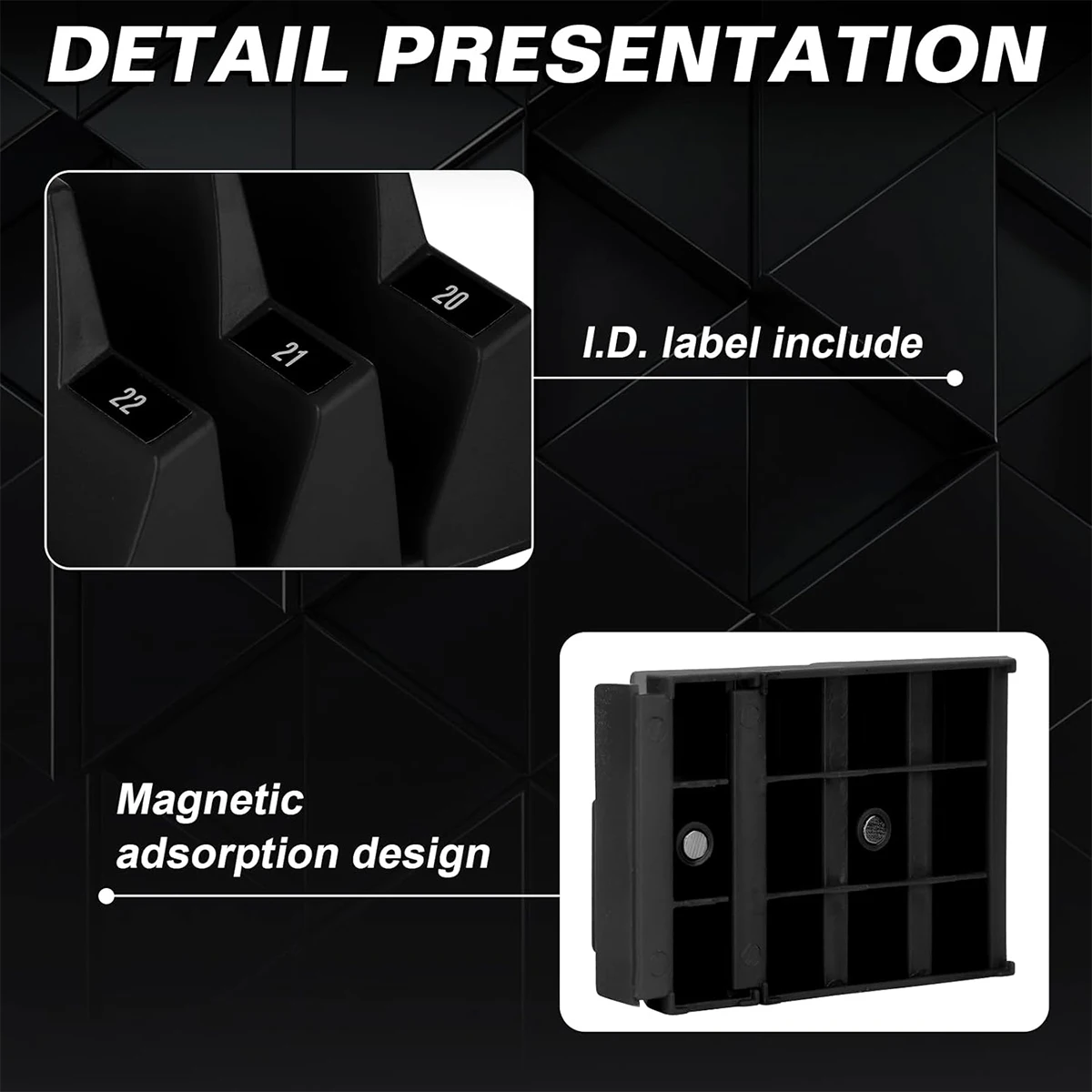 Wrench Organizer for Tool Box Magnetic Wrench Holder Modular Pieces Free Combination Tool Box Widget Keep Wrenches Organized