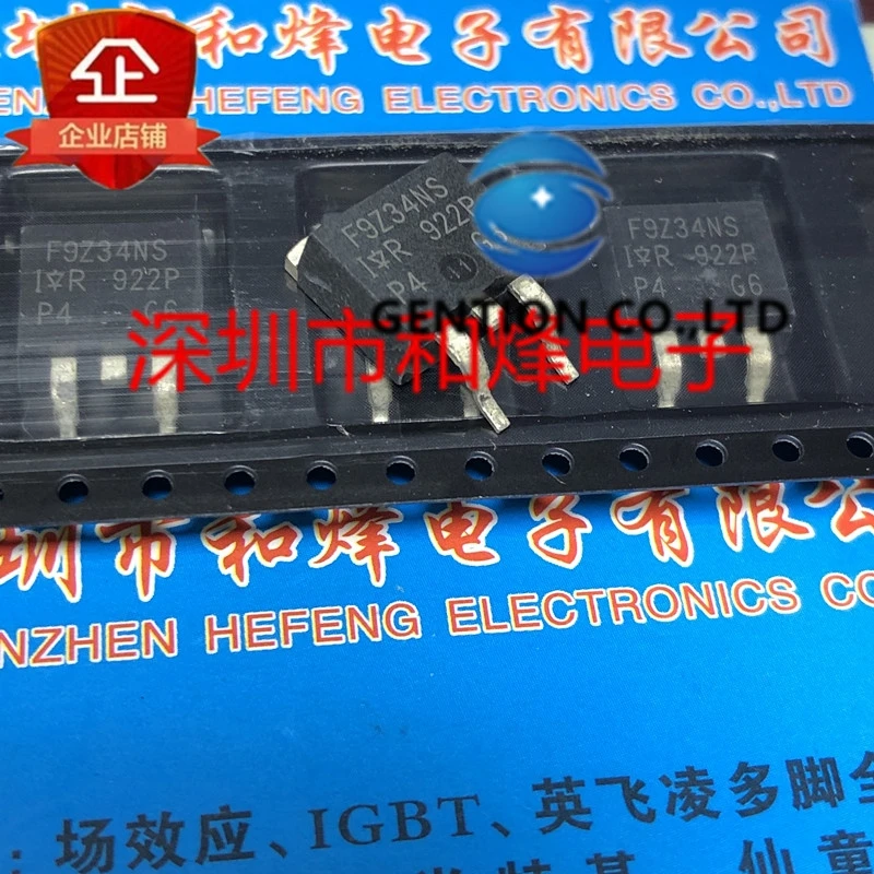 

10 шт., IRF9Z34NS, F9Z34NS TO-263 -55V -19 А, фотосессия 100%, новый и оригинальный