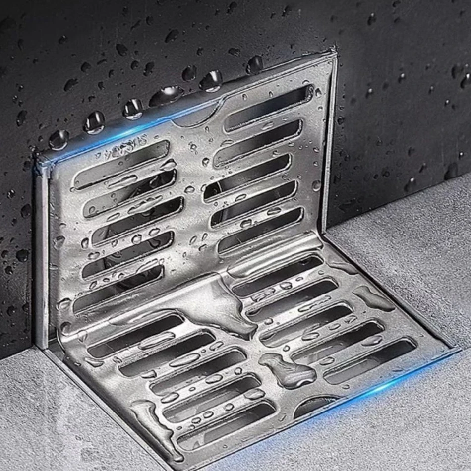 

304 Stainless Steel Floor Drain Thicken Deodorant Kitchen Lavatory Toilet Bathroom Shower Drainage Corner Wall Side Floor Drains