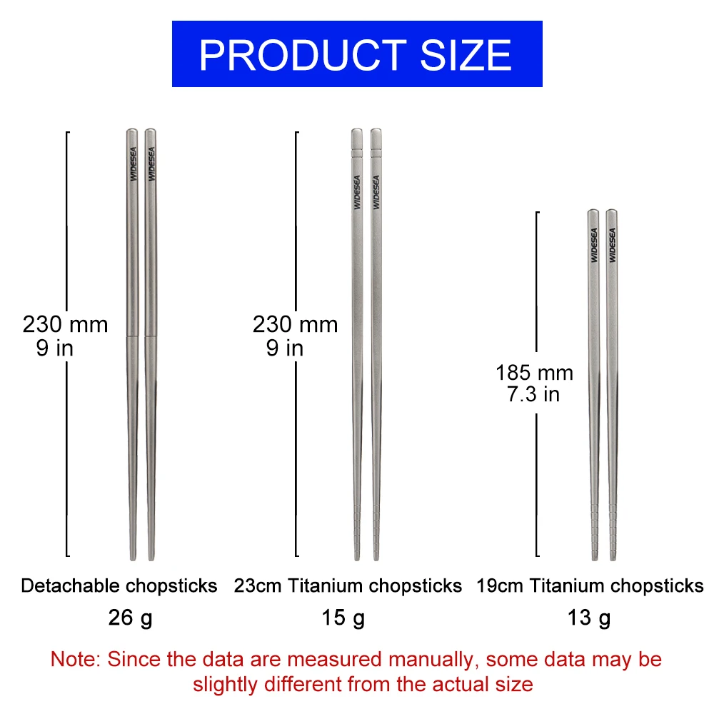 Camping Titanium Chopsticks Detachable Tableware Hiking Traveling Picnic Equipment Supplies Dinnerware