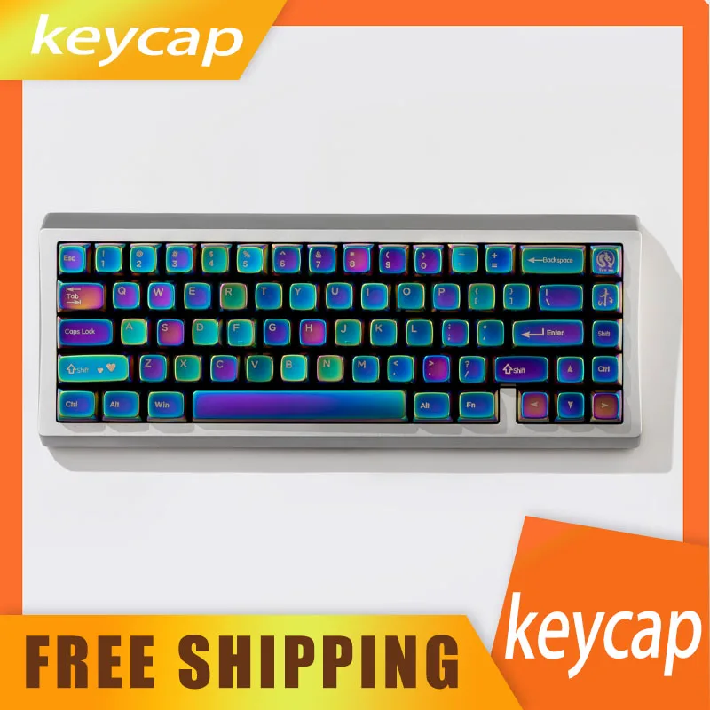 

Colorful Metal Keycaps Xda 6.25 1.75shitf Mx Switch Keycaps Customization Cool Keycaps For Mechanical Keyboard Peripheral Gifts