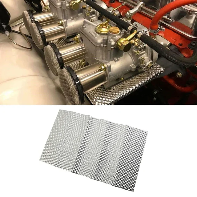 300x500mm Car Embossed Aluminum Heat Shield Turbo Manifold Exhausts Electrical Floor Pan Fuel Tank Replacement Motorcycle Parts