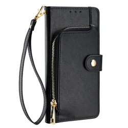 Chic Leather Flip Cover Book Case - Stylish Fashion Coin Purse Design for Moto G53Y 5G (Black)